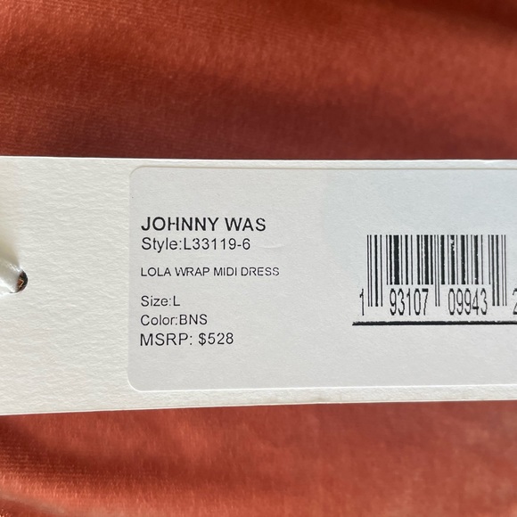 NWT Johnny Was Lola velvet wrap dress - Picture 6 of 8